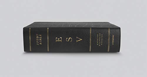 ESV Study Bible, Large Print (Genuine Leather, Black)