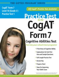 Practice Test for the CogAT?Form 7 Level 10 (Grade 3*) Practice Test 1 by Mercer Publishing (2011) Paperback