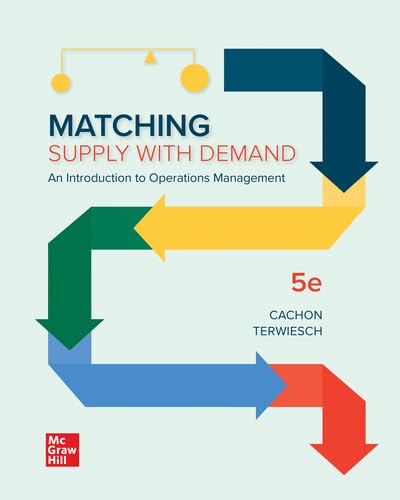 Loose-Leaf for Matching Supply with Demand (The Mcgraw-hill Series in Operations and Decision Sciences)