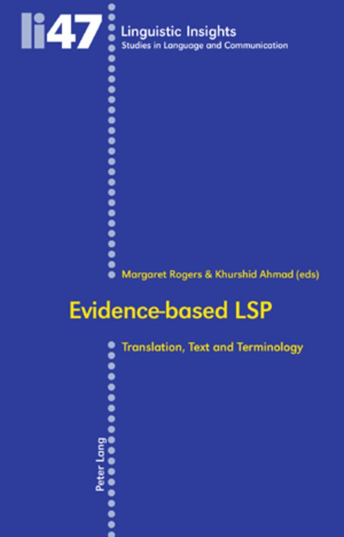 Evidence-based LSP: Translation, Text and Terminology (Linguistic Insights)