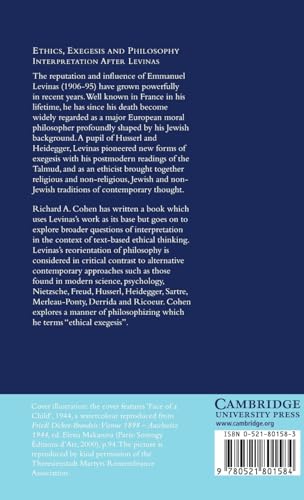 Ethics, Exegesis and Philosophy: Interpretation after Levinas