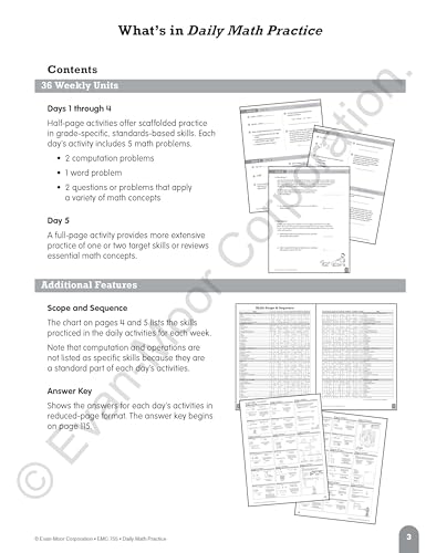Evan-Moor Daily Math Practice, Grade 6