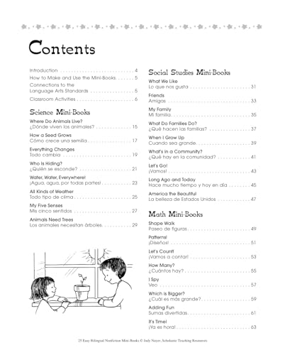 25 Easy Bilingual Nonfiction Mini-Books: Easy-to-Read Reproducible Mini-Books in English and Spanish That Build Vocabulary and Fluency―and Support the Social Studies and Science Topics You Teach