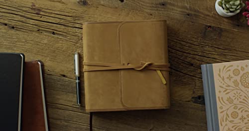ESV Journaling Study Bible (Natural Leather, Brown, Flap with Strap): Holy Bible, English Standard Version
