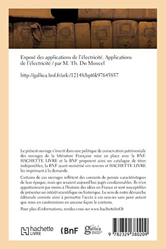 Exposé Des Applications de l'Électricité. Applications de l'Électricité (French Edition)