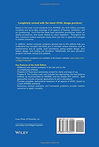 Heating, Ventilating and Air Conditioning: Analysis and Design