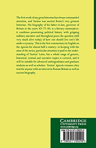 Tacitus: Agricola (Cambridge Greek and Latin Classics)