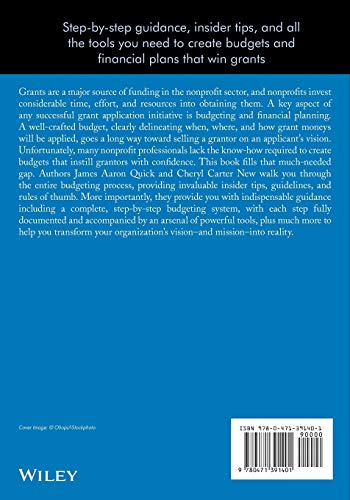 Grant Seeker's Budget Toolkit (Wiley Nonprofit Law, Finance and Management Series)