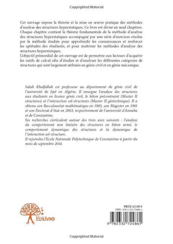 Méthodes d’analyse des structures hyperstatiques (French Edition)