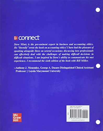 Loose Leaf Ethical Obligations and Decision Making in Accounting: Text and Cases