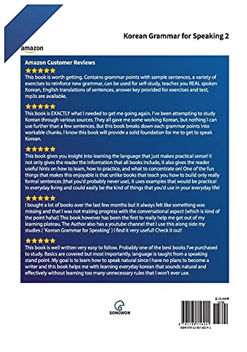 Korean Grammar for Speaking 2 (Learn Korean language)