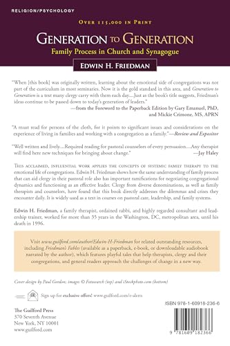 Generation to Generation: Family Process in Church and Synagogue (The Guilford Family Therapy Series)