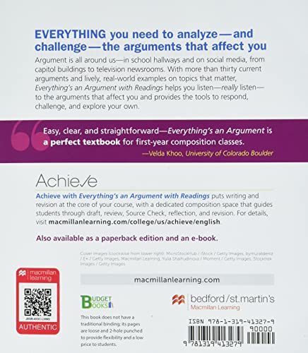 Loose-leaf for Everything's an Argument with Readings