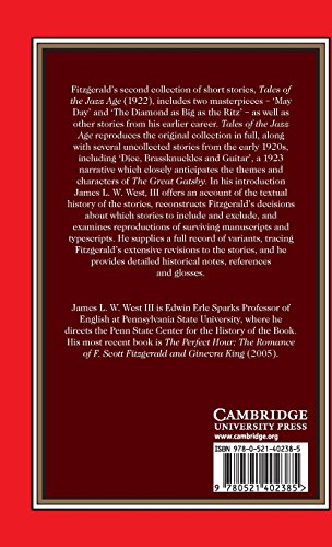 Tales of the Jazz Age (The Cambridge Edition of the Works of F. Scott Fitzgerald)