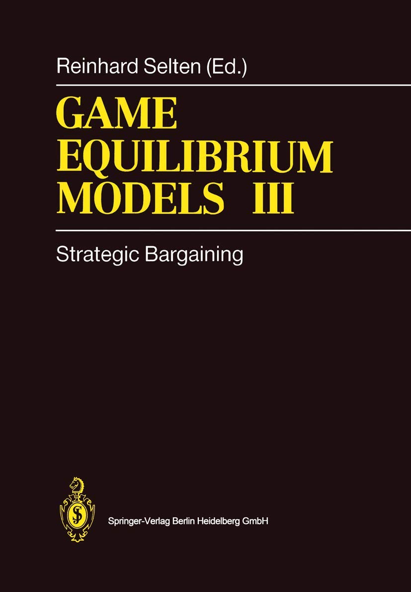 Game Equilibrium Models III: Strategic Bargaining