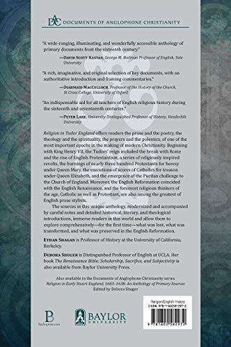 Religion in Tudor England: An Anthology of Primary Sources (Documents of Anglophone Christianity)