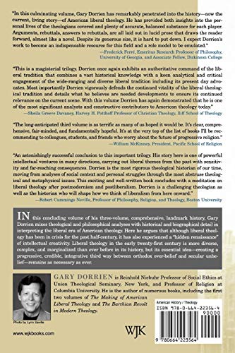 The Making of American Liberal Theology: Crisis, Irony, and Postmodernity, 1950-2005