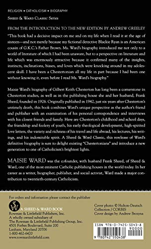 Gilbert Keith Chesterton (A Sheed & Ward Classic)