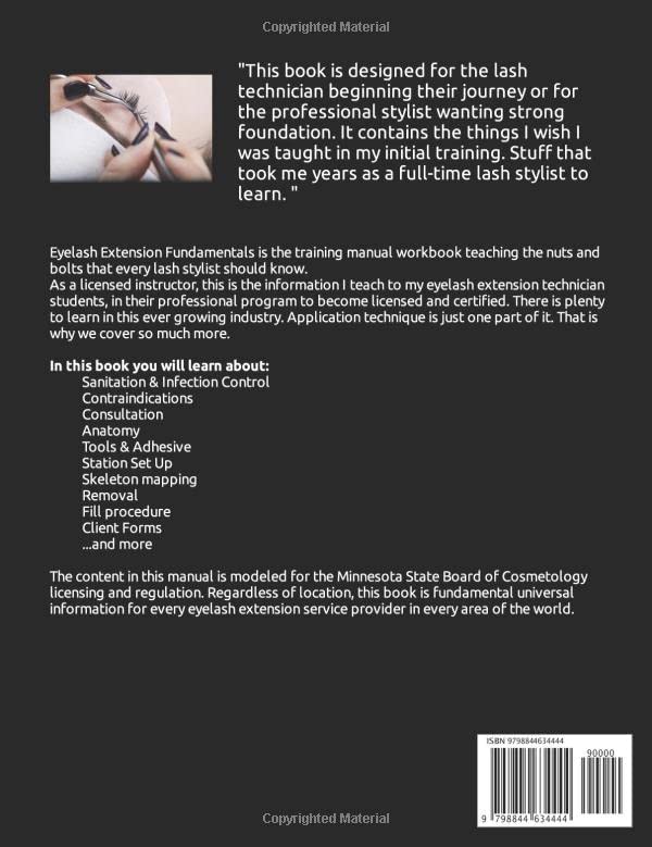 Eyelash Extension Fundamentals: Training manual for beginning and professional eyelash stylists