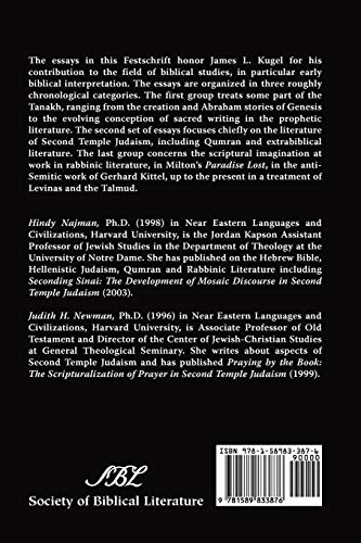 The Idea of Biblical Interpretation: Essays in Honor of James L. Kugel (Supplements to the Journal for the Study of Judaism)