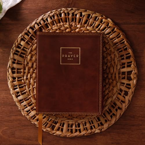 The Prayer Bible: Pray God’s Word Cover to Cover (NKJV, Brown Leathersoft, Red Letter, Comfort Print)