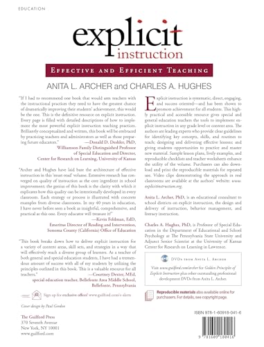 Explicit Instruction: Effective and Efficient Teaching (What Works for Special-Needs Learners)