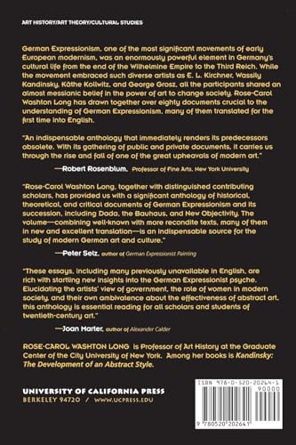 German Expressionism: Documents from the End of the Wilhelmine Empire to the Rise of National Socialism (Documents of Twentieth-Century Art)