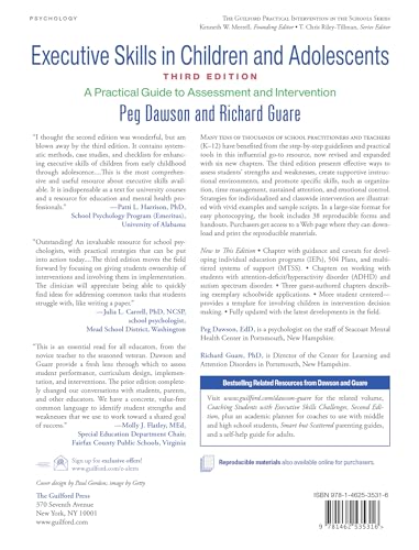 Executive Skills in Children and Adolescents: A Practical Guide to Assessment and Intervention (The Guilford Practical Intervention in the Schools Series)