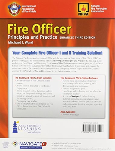 Fire Officer: Principles and Practice: .