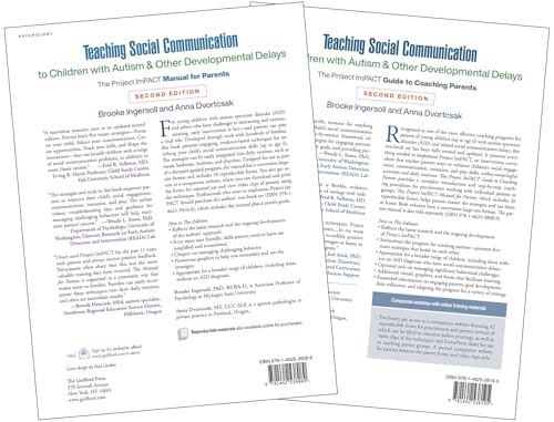 Teaching Social Communication to Children with Autism and Other Developmental Delays (2-book set): The Project ImPACT Guide to Coaching Parents and The Project ImPACT Manual for Parents