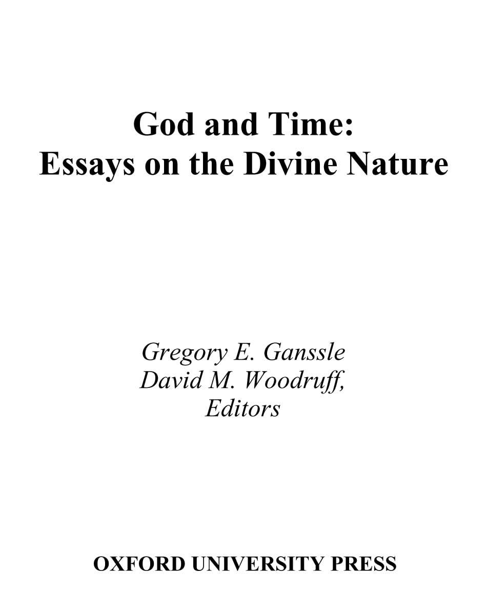 God and Time: Essays on the Divine Nature