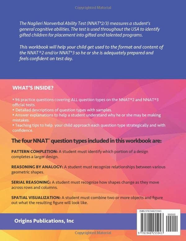 2 Practice Tests for the NNAT Grade 2 Level C: Practice Tests 1 and 2: NNAT3 Grade 2 Level C Test Prep Book for the Naglieri Nonverbal Ability Test