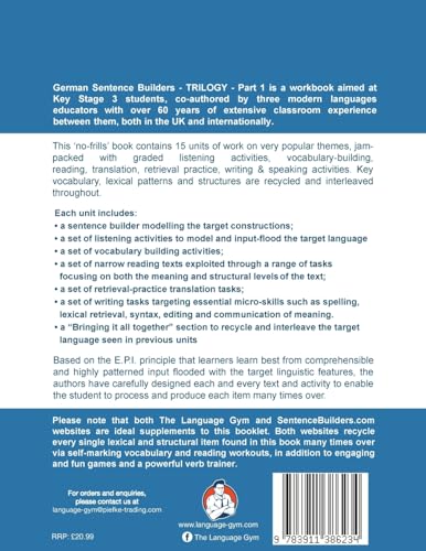 German Sentence Builders - TRILOGY - Part I (The Language Gym - Sentence Builder)
