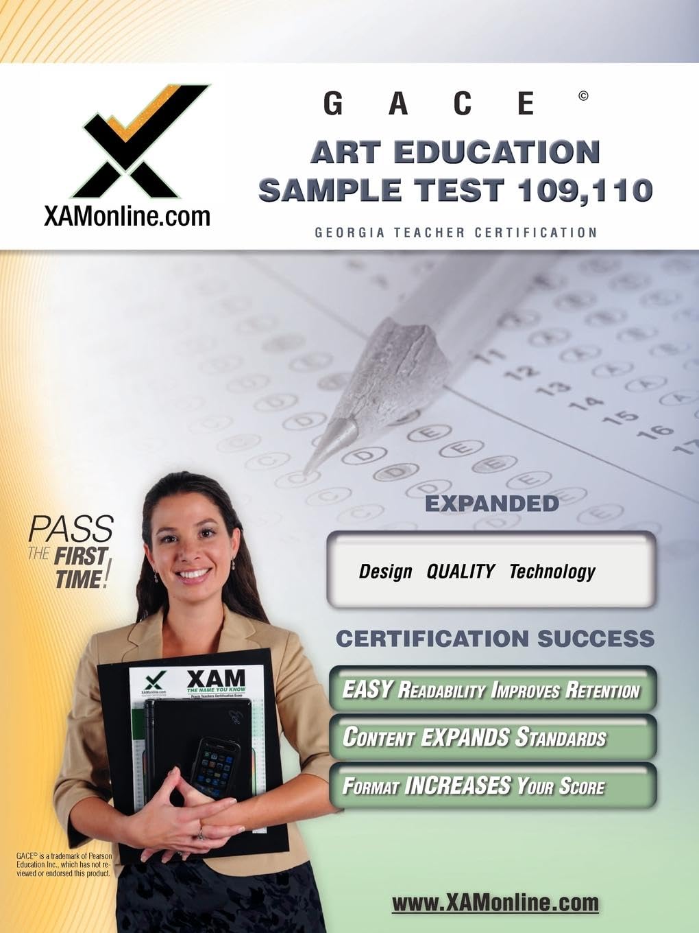 GACE Art Education Sample Test 109, 110 Teacher Certification Test Prep Study Guide (XAM GACE)