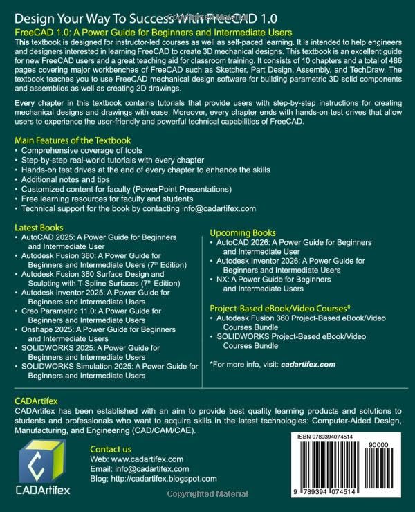 FreeCAD 1.0: A Power Guide for Beginners and Intermediate Users