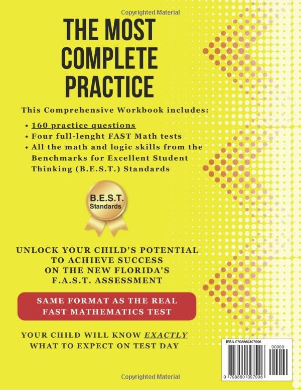 Florida FAST Test Prep Grade 4: Mathematics. A Comprehensive Practice Workbook with Full-Length FAST Mathematics Tests (Florida FAST Assessment Practice - Grade 4)