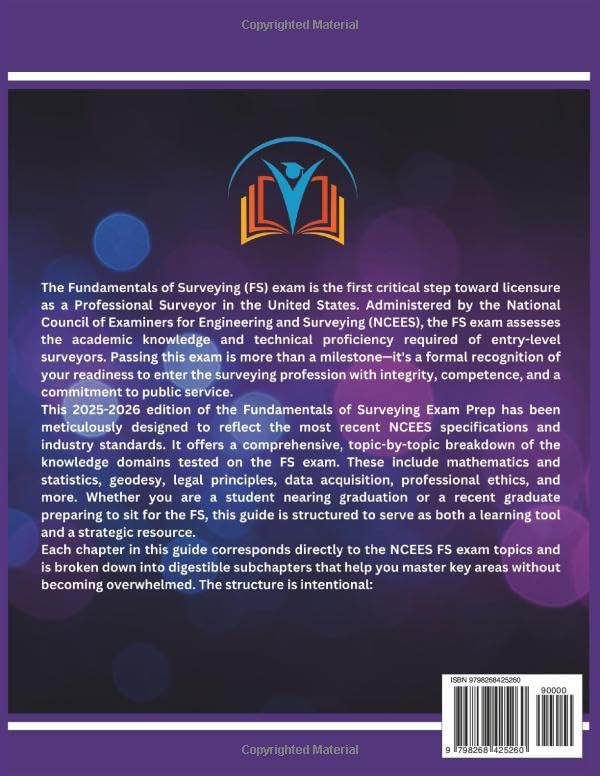 FUNDAMENTALS OF SURVEYING EXAM PREP 2025-2026: 500+ Practice Questions, Detailed Answer, Explanations, and Prep Insights
