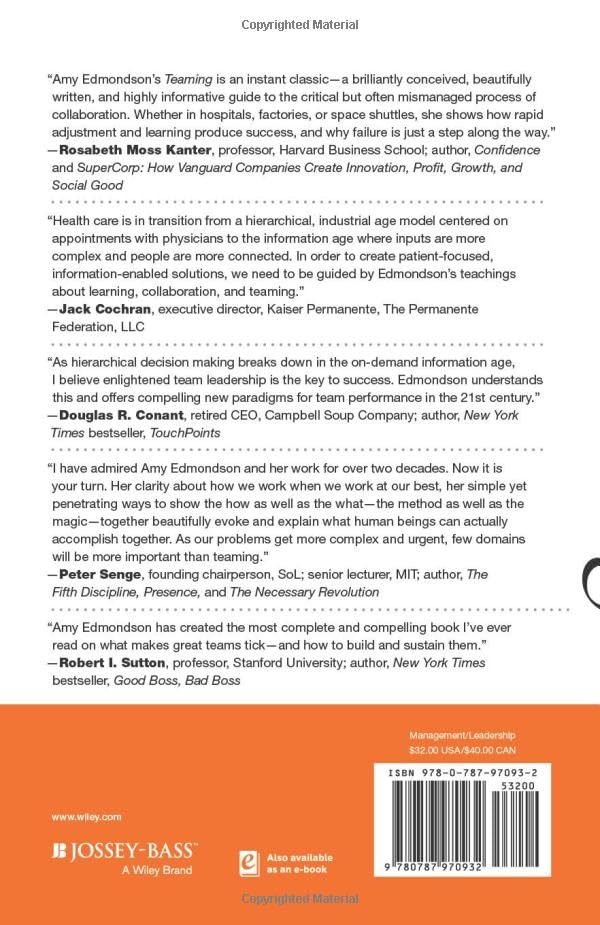 Teaming: How Organizations Learn, Innovate, and Compete in the Knowledge Economy