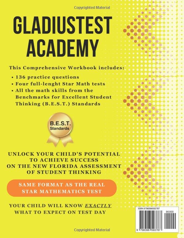 Florida FAST Test Prep Grade 2: Star Mathematics. A Comprehensive Practice Workbook with Four Full-Length Star Mathematics Tests (Florida FAST Assessment Practice - Grade 2)