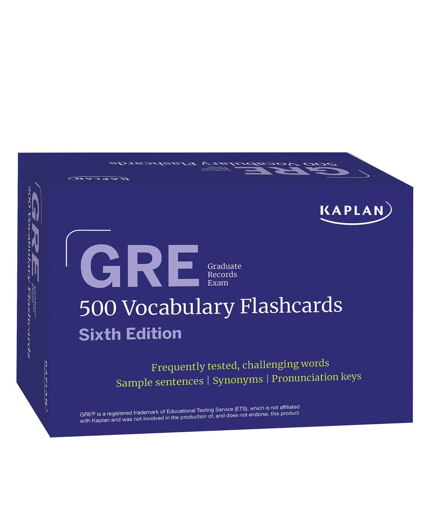 GRE Vocabulary Flashcards, Sixth Edition + Online Access to Review Your Cards, a Practice Test, and Video Tutorials (Kaplan Test Prep)
