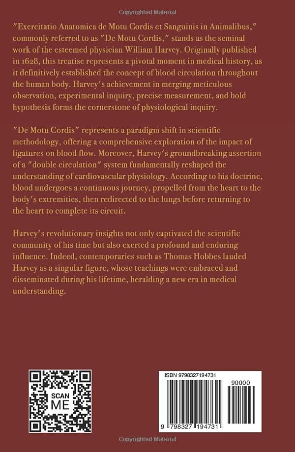 Exercitatio anatomica de motu cordis et sanguinis in animalibus