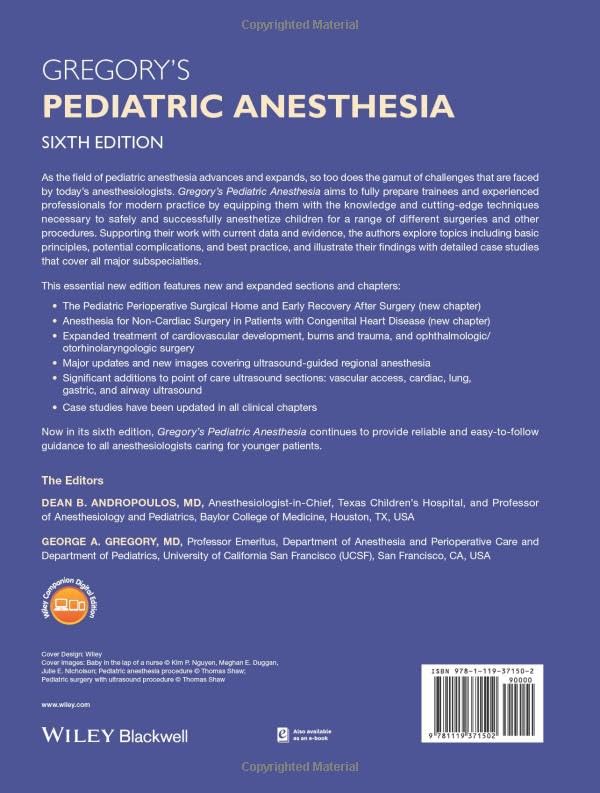 Gregory's Pediatric Anesthesia