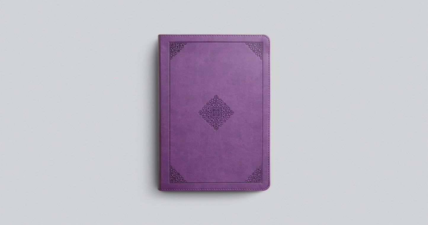ESV Single Column Journaling Bible, Large Print (TruTone, Lavender, Ornament Design): Holy Bible, English Standard Version