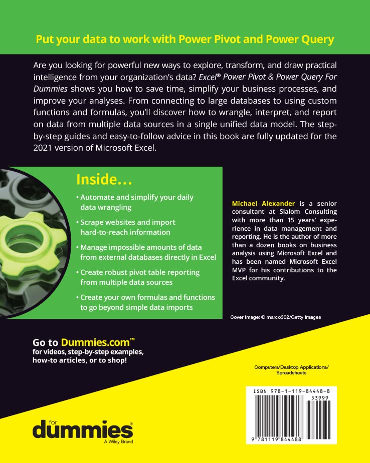 Excel Power Pivot & Power Query For Dummies