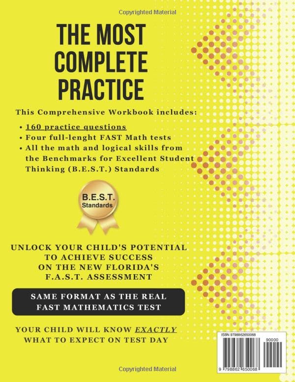 Florida FAST Test Prep Grade 5: Mathematics. A Comprehensive Practice Workbook with Full-Length FAST Mathematics Tests (Florida FAST Assessment Practice - Grade 5)