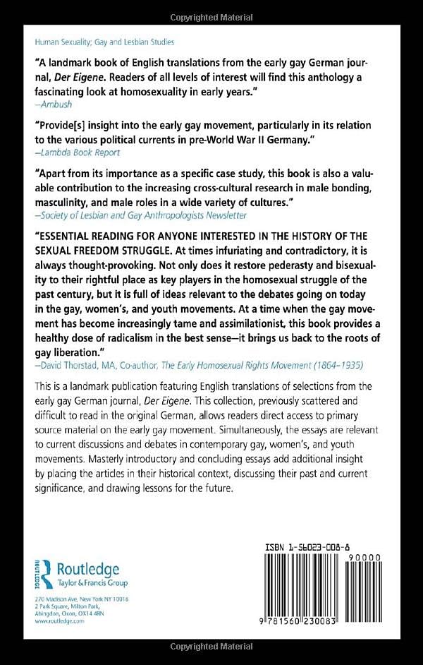 Homosexuality and Male Bonding in Pre-Nazi Germany