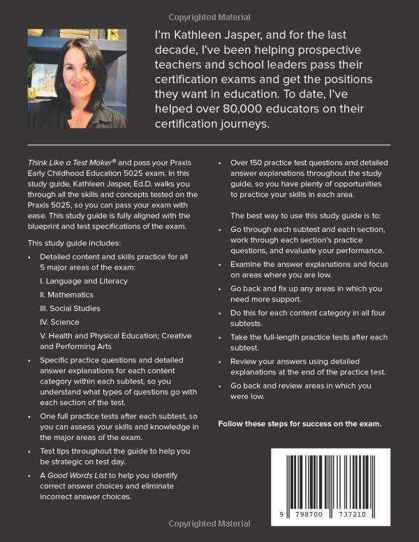 Praxis II Early Childhood Education (5025): How to Pass the Praxis 5025 by using NavaED test prep, study guide, proven strategies, practice test questions, and relevant examples