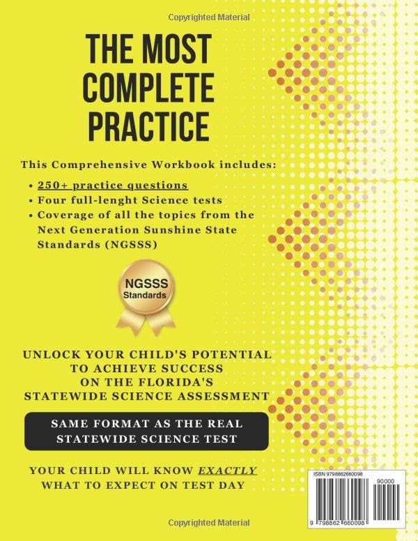 Florida Statewide Science Assessment Test Prep Grade 5: A Comprehensive Practice Workbook with Full-Length Tests (Florida FAST Assessment Practice - Grade 5)