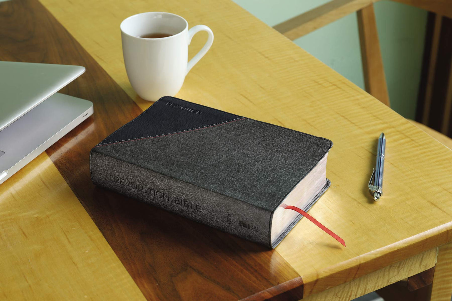 NIV, Revolution Bible, Leathersoft, Gray/Navy: The Bible for Teen Guys