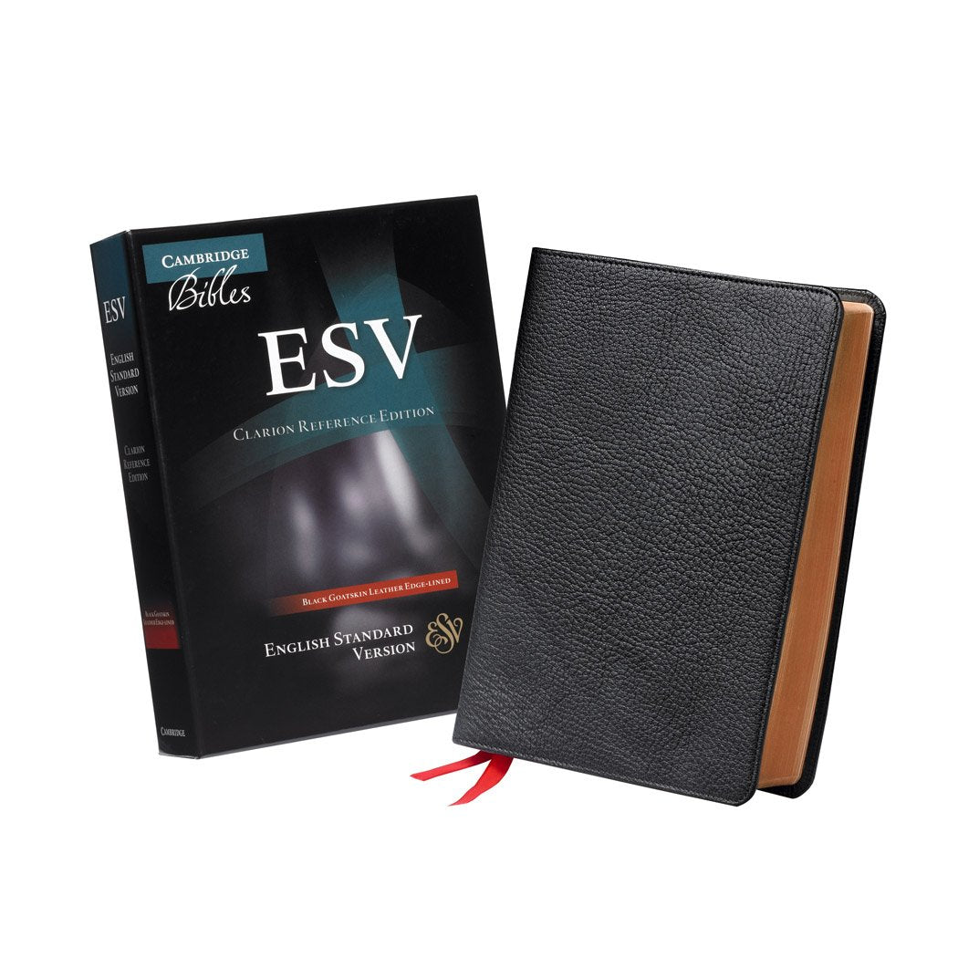 ESV Clarion Reference Bible, Black Edge-lined Goatskin Leather, ES486:XE Black Goatskin Leather